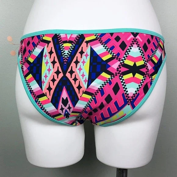 $10 CLEARANCE! Apollo Swim Geometric Print Bikini Bottom - Picture 7 of 7